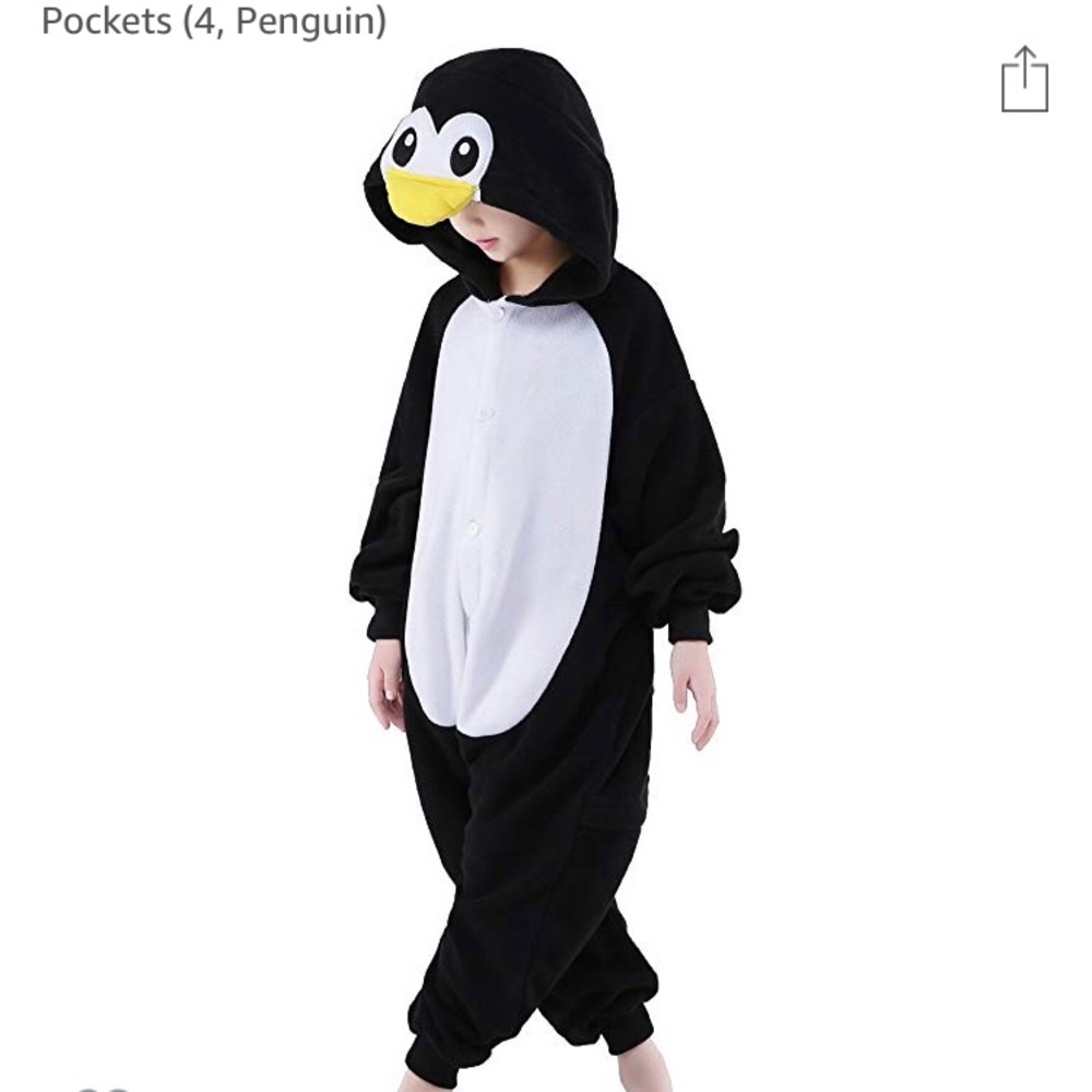 Penguin Onesie Costum for Kids